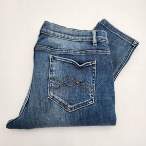 NY&C Womens Skinny Jeans 12 Blue Denim Legging Jegging Mid Rise‎ Stretch